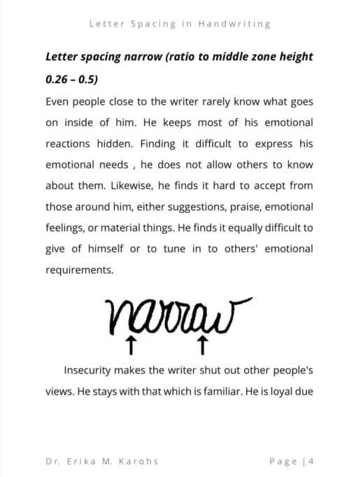 Letter Spacing In Handwriting 2