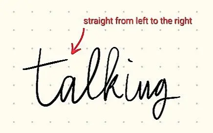 "t" bar straight from left to right