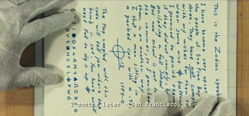 Zodiac Handwriting