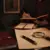 Learn graphology responsibly with handwritten papers, fountain pen, magnifying glass, and elegant academic study materials